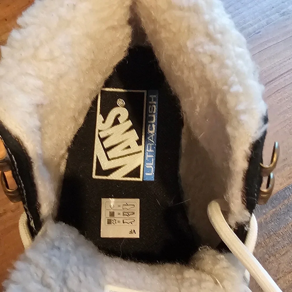 Vans Youth UltraRange EXO Hi MTE-1 Sneaker Boot Black Brown Pink Sherpa Lined 5 - Picture 10 of 10
